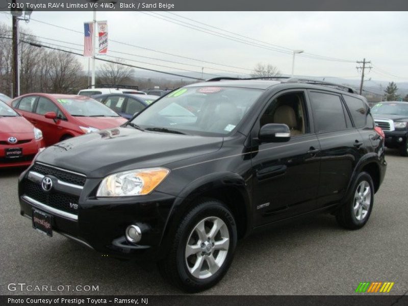 Black / Sand Beige 2010 Toyota RAV4 Limited V6 4WD