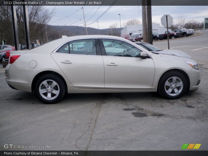Champagne Silver Metallic / Jet Black 2013 Chevrolet Malibu LT