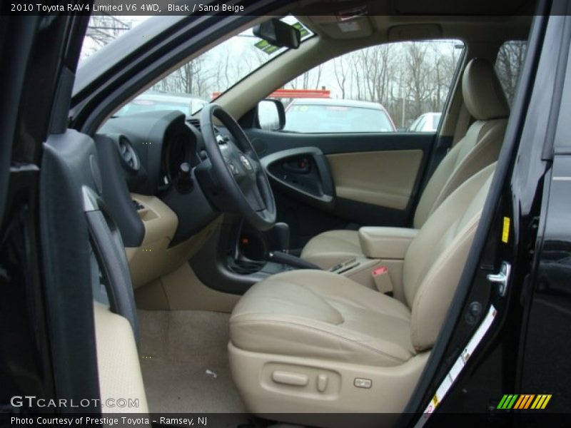 Black / Sand Beige 2010 Toyota RAV4 Limited V6 4WD