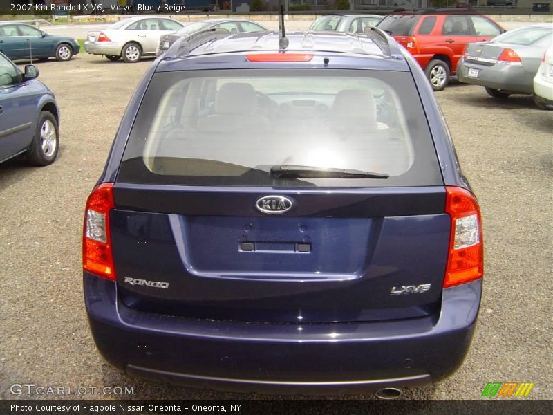 Velvet Blue / Beige 2007 Kia Rondo LX V6