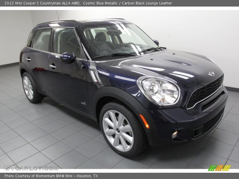 Cosmic Blue Metallic / Carbon Black Lounge Leather 2013 Mini Cooper S Countryman ALL4 AWD
