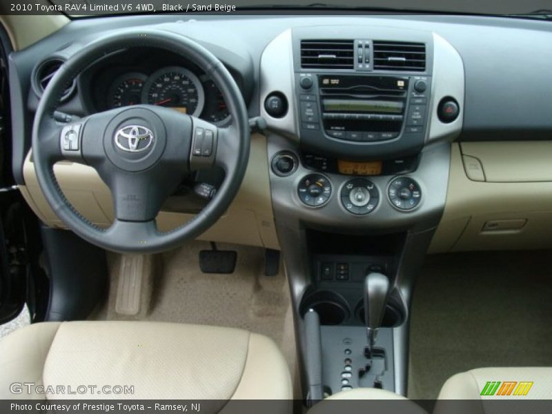 Black / Sand Beige 2010 Toyota RAV4 Limited V6 4WD