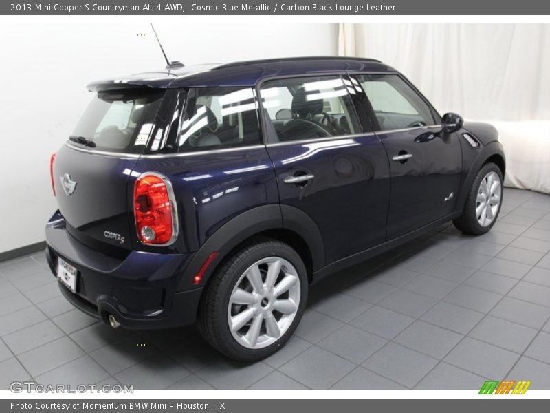 Cosmic Blue Metallic / Carbon Black Lounge Leather 2013 Mini Cooper S Countryman ALL4 AWD