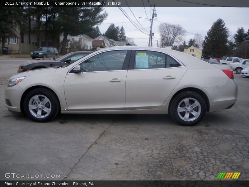Champagne Silver Metallic / Jet Black 2013 Chevrolet Malibu LT
