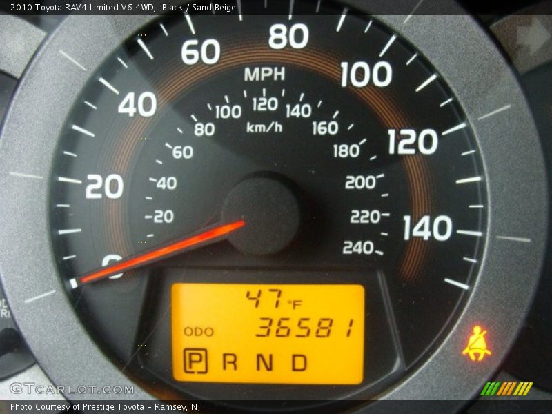 Black / Sand Beige 2010 Toyota RAV4 Limited V6 4WD