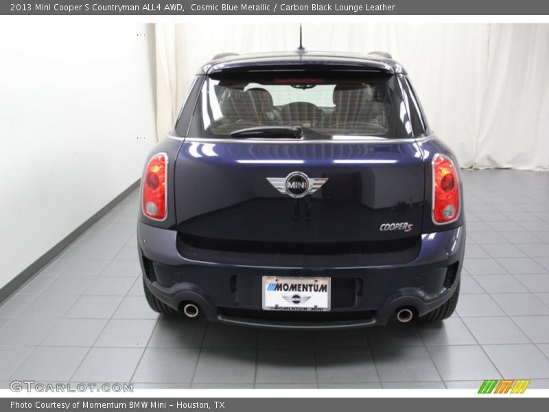 Cosmic Blue Metallic / Carbon Black Lounge Leather 2013 Mini Cooper S Countryman ALL4 AWD