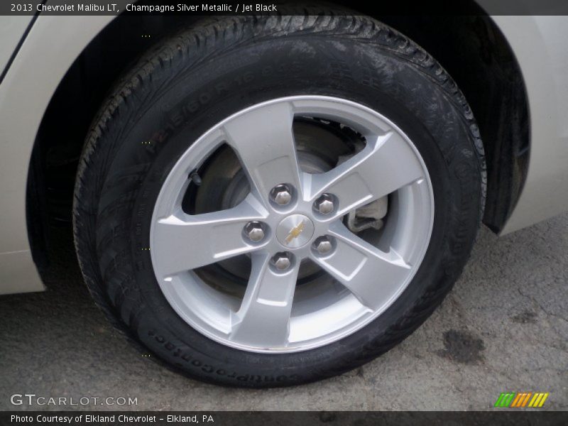 Champagne Silver Metallic / Jet Black 2013 Chevrolet Malibu LT
