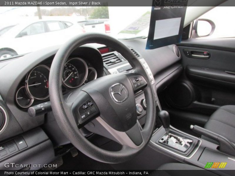 Ingot Silver / Black 2011 Mazda MAZDA6 i Sport Sedan