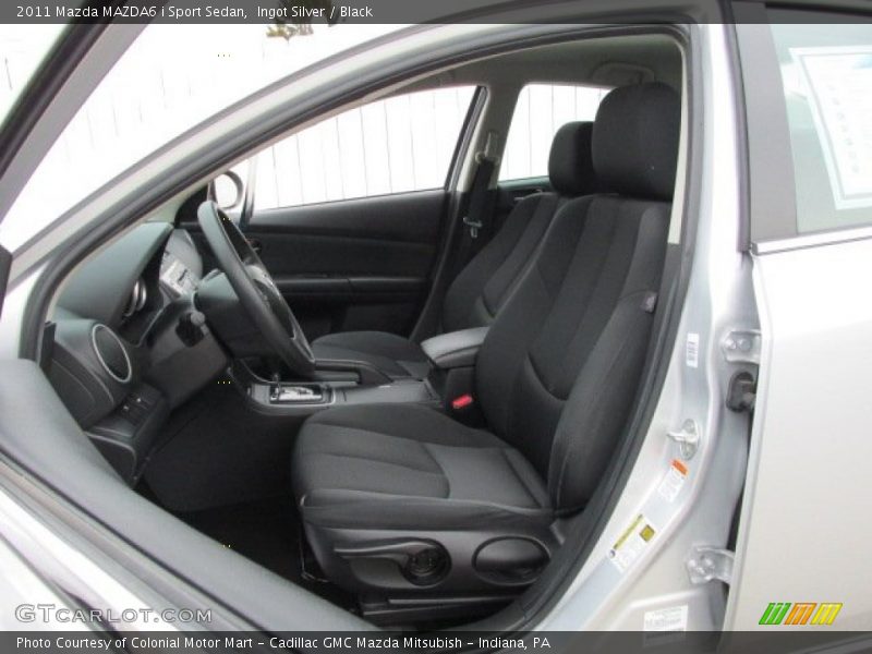 Ingot Silver / Black 2011 Mazda MAZDA6 i Sport Sedan