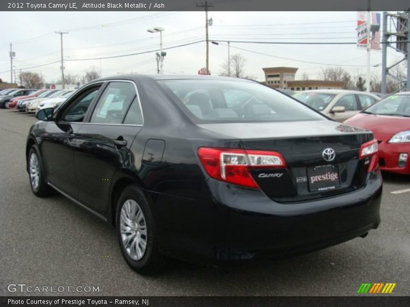 Attitude Black Metallic / Ash 2012 Toyota Camry LE