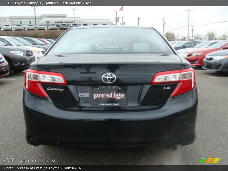Attitude Black Metallic / Ash 2012 Toyota Camry LE