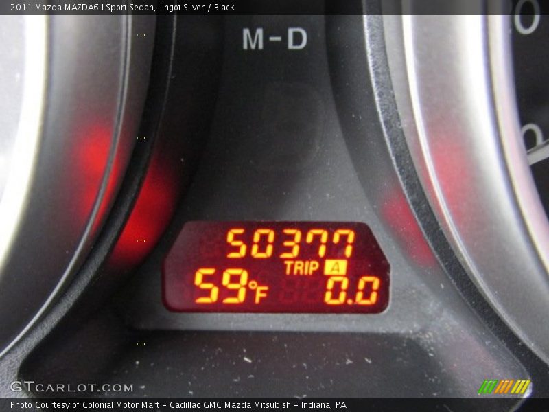 Ingot Silver / Black 2011 Mazda MAZDA6 i Sport Sedan