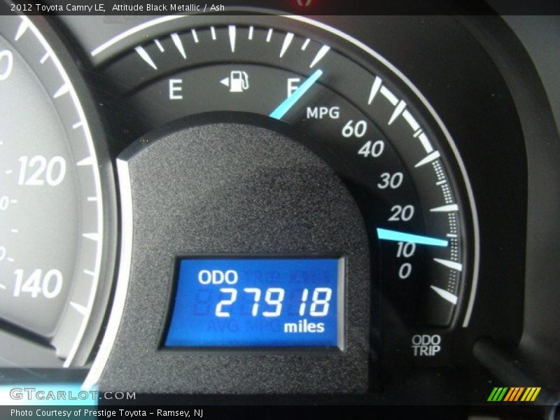 Attitude Black Metallic / Ash 2012 Toyota Camry LE