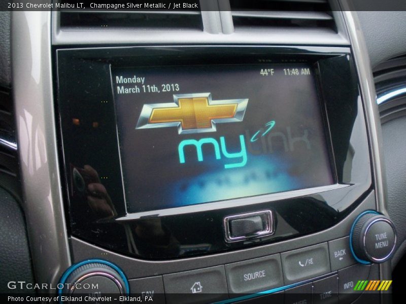 Champagne Silver Metallic / Jet Black 2013 Chevrolet Malibu LT
