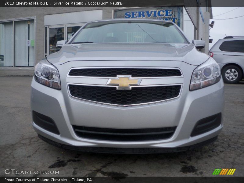 Silver Ice Metallic / Cocoa/Light Neutral 2013 Chevrolet Malibu LT