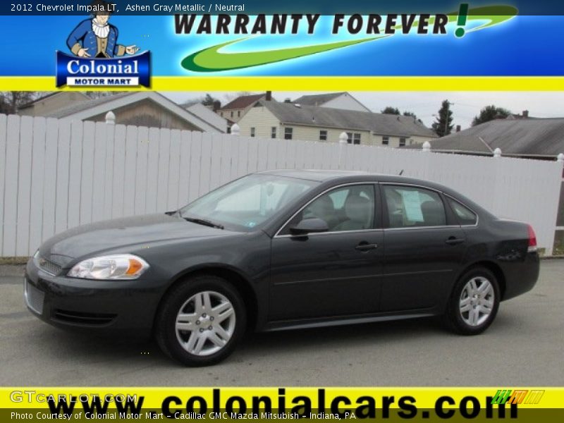 Ashen Gray Metallic / Neutral 2012 Chevrolet Impala LT