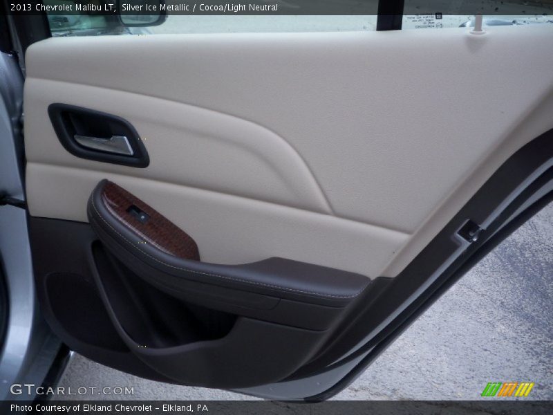 Silver Ice Metallic / Cocoa/Light Neutral 2013 Chevrolet Malibu LT