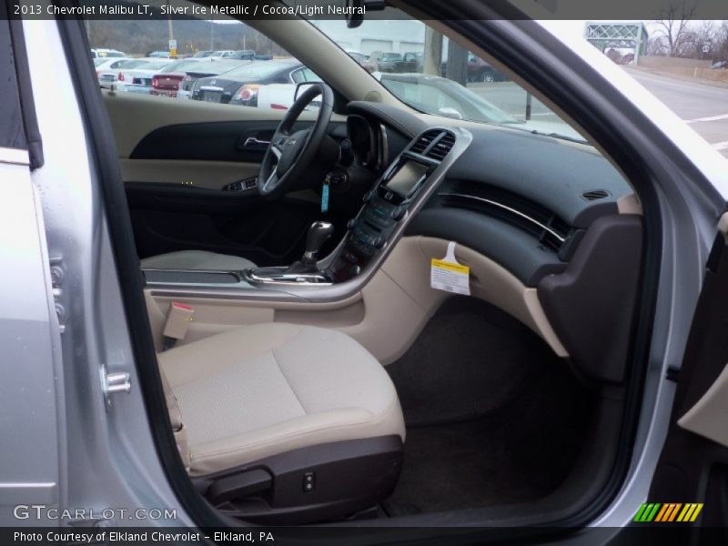 Silver Ice Metallic / Cocoa/Light Neutral 2013 Chevrolet Malibu LT