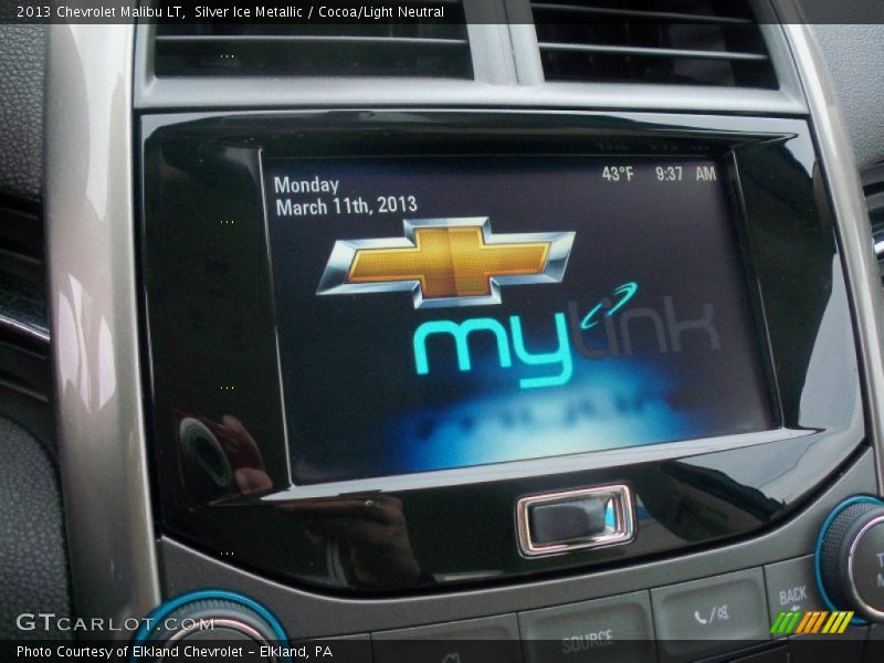 Silver Ice Metallic / Cocoa/Light Neutral 2013 Chevrolet Malibu LT