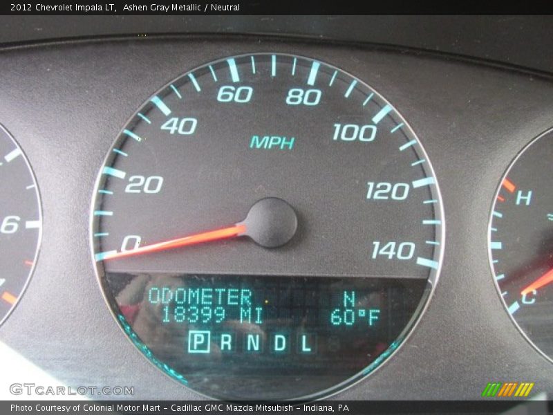 Ashen Gray Metallic / Neutral 2012 Chevrolet Impala LT