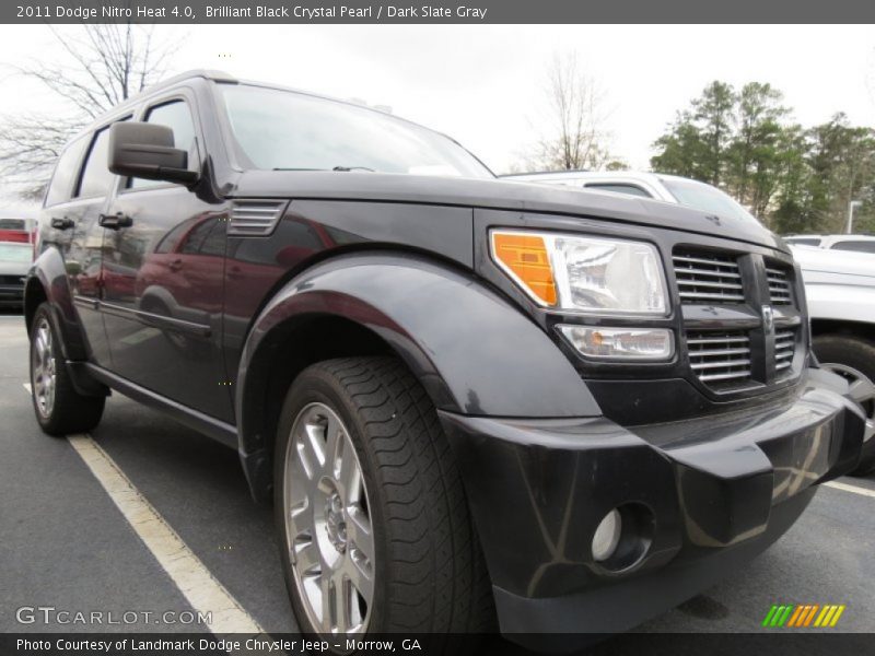 Brilliant Black Crystal Pearl / Dark Slate Gray 2011 Dodge Nitro Heat 4.0