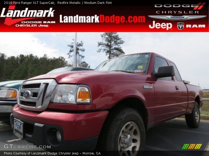 Redfire Metallic / Medium Dark Flint 2010 Ford Ranger XLT SuperCab