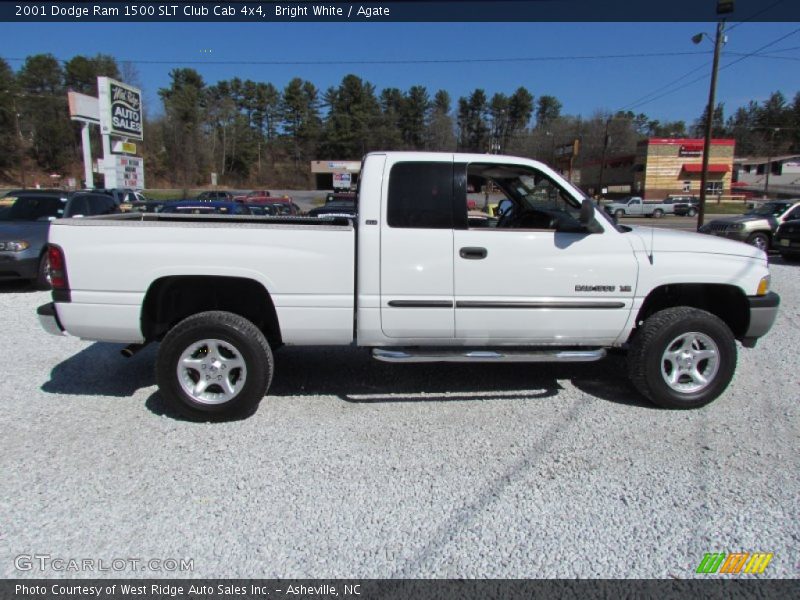 Bright White / Agate 2001 Dodge Ram 1500 SLT Club Cab 4x4