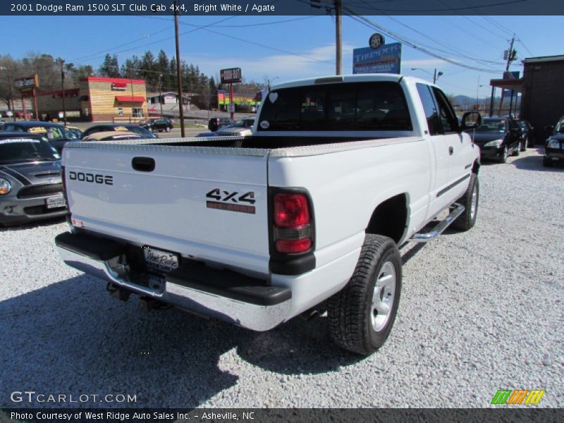 Bright White / Agate 2001 Dodge Ram 1500 SLT Club Cab 4x4