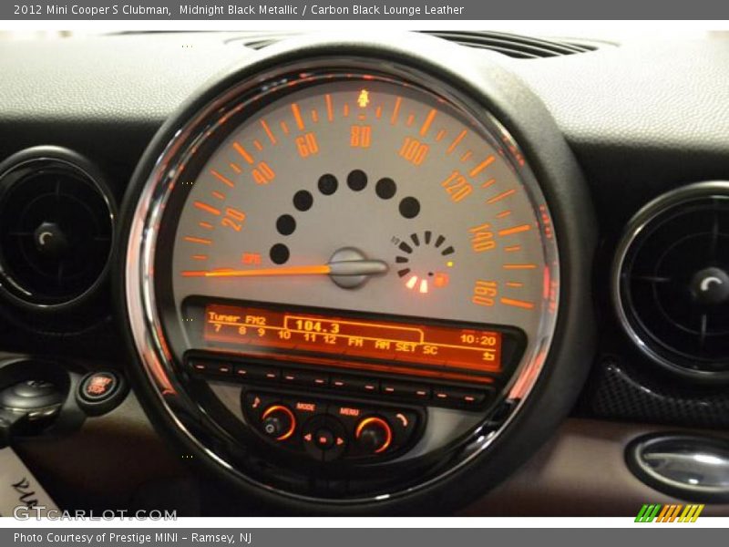Midnight Black Metallic / Carbon Black Lounge Leather 2012 Mini Cooper S Clubman