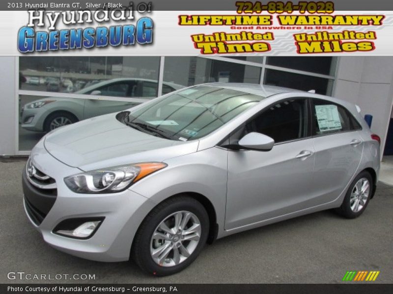 Silver / Black 2013 Hyundai Elantra GT