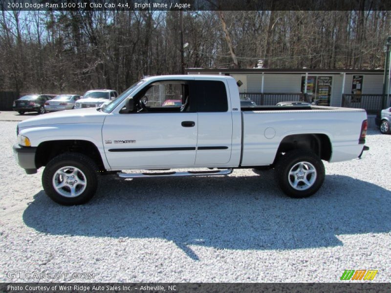 Bright White / Agate 2001 Dodge Ram 1500 SLT Club Cab 4x4