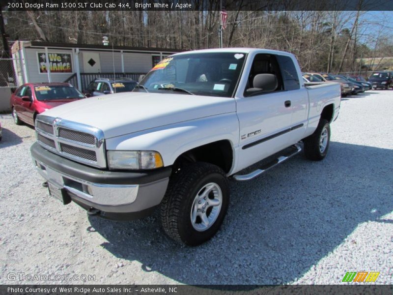 Bright White / Agate 2001 Dodge Ram 1500 SLT Club Cab 4x4