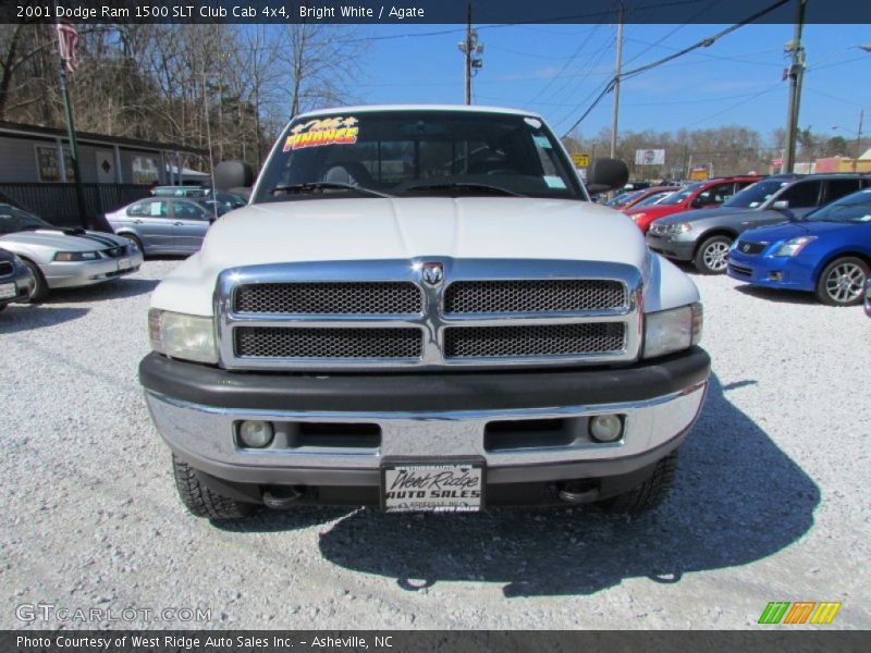 Bright White / Agate 2001 Dodge Ram 1500 SLT Club Cab 4x4