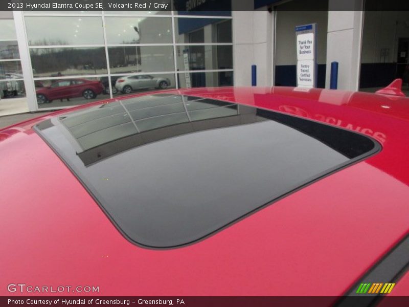 Volcanic Red / Gray 2013 Hyundai Elantra Coupe SE