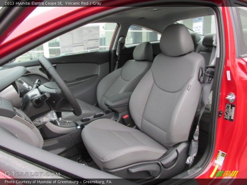 Volcanic Red / Gray 2013 Hyundai Elantra Coupe SE