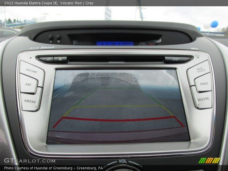 Volcanic Red / Gray 2013 Hyundai Elantra Coupe SE