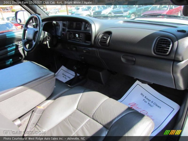 Bright White / Agate 2001 Dodge Ram 1500 SLT Club Cab 4x4