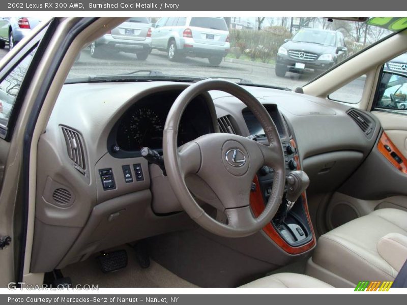 Burnished Gold Metallic / Ivory 2002 Lexus RX 300 AWD