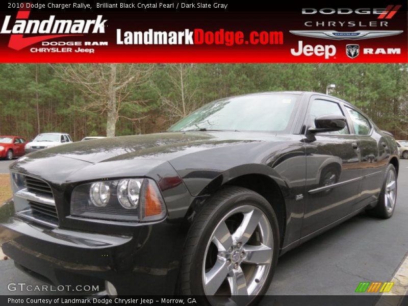 Brilliant Black Crystal Pearl / Dark Slate Gray 2010 Dodge Charger Rallye