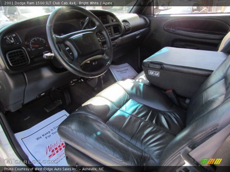 Bright White / Agate 2001 Dodge Ram 1500 SLT Club Cab 4x4