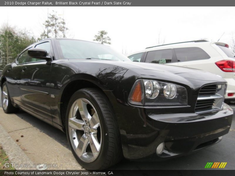Brilliant Black Crystal Pearl / Dark Slate Gray 2010 Dodge Charger Rallye