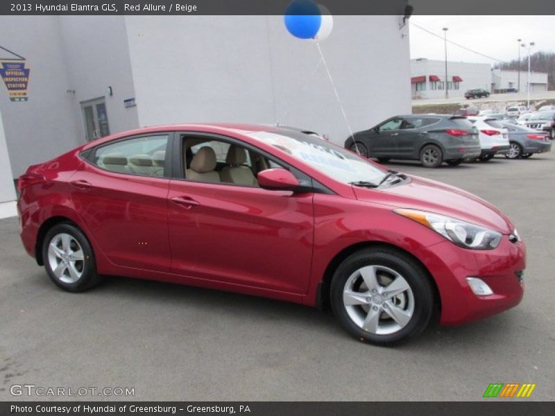 Red Allure / Beige 2013 Hyundai Elantra GLS