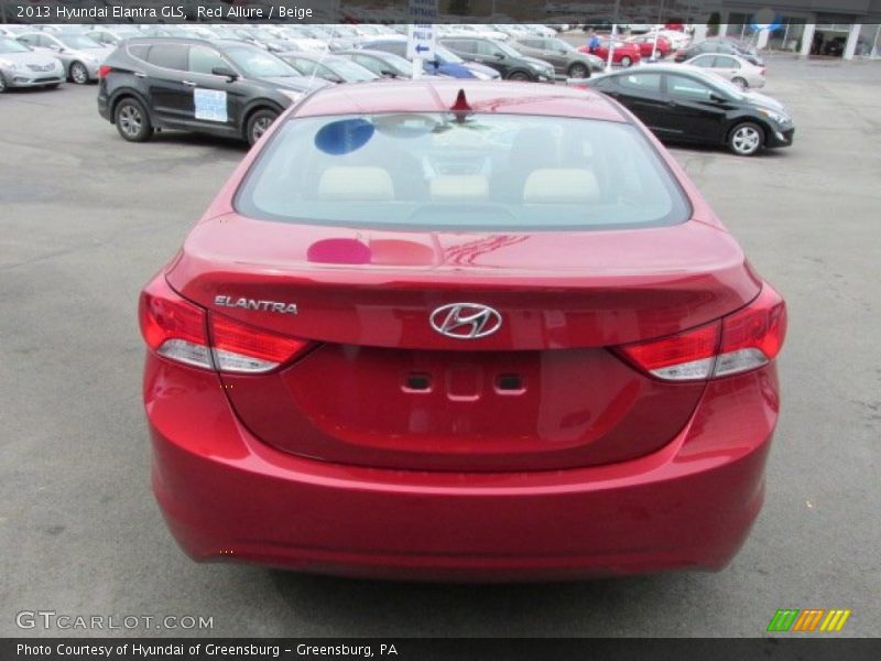 Red Allure / Beige 2013 Hyundai Elantra GLS