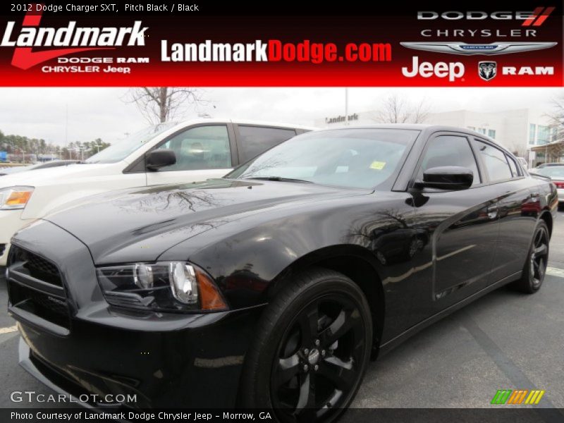 Pitch Black / Black 2012 Dodge Charger SXT
