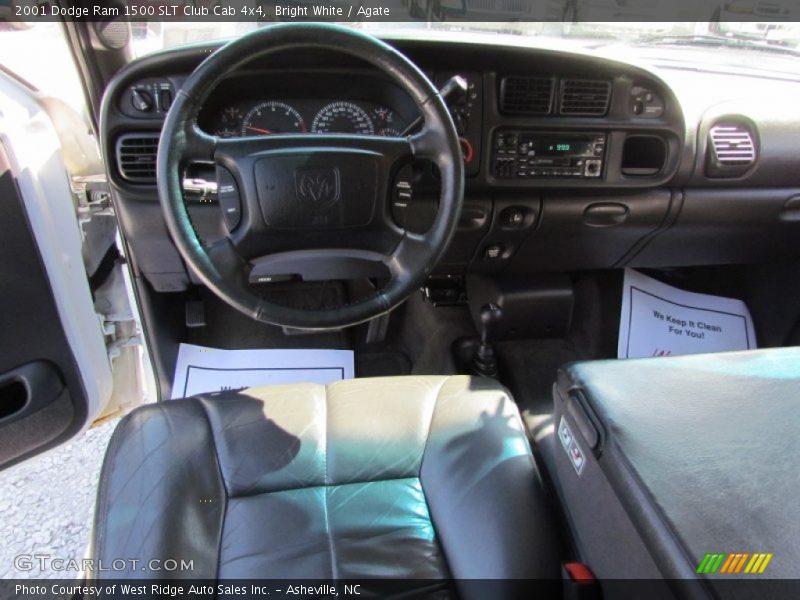 Bright White / Agate 2001 Dodge Ram 1500 SLT Club Cab 4x4