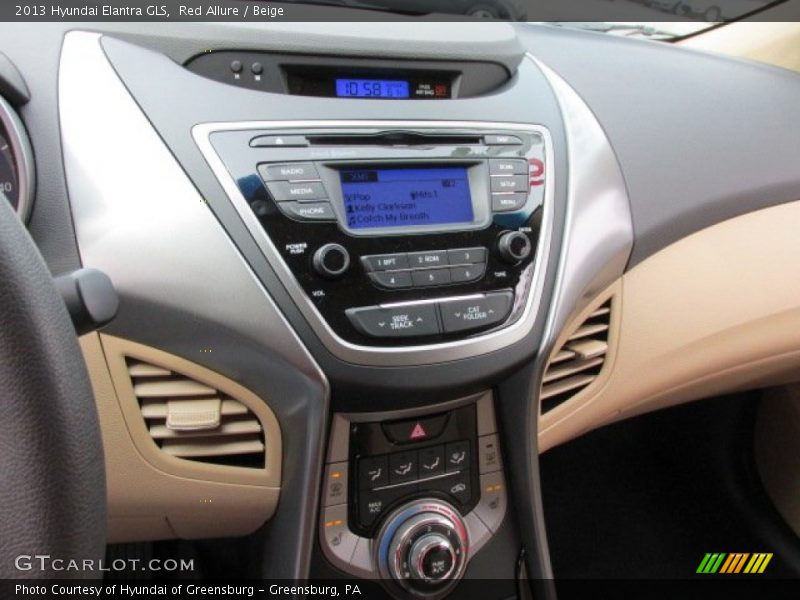 Red Allure / Beige 2013 Hyundai Elantra GLS