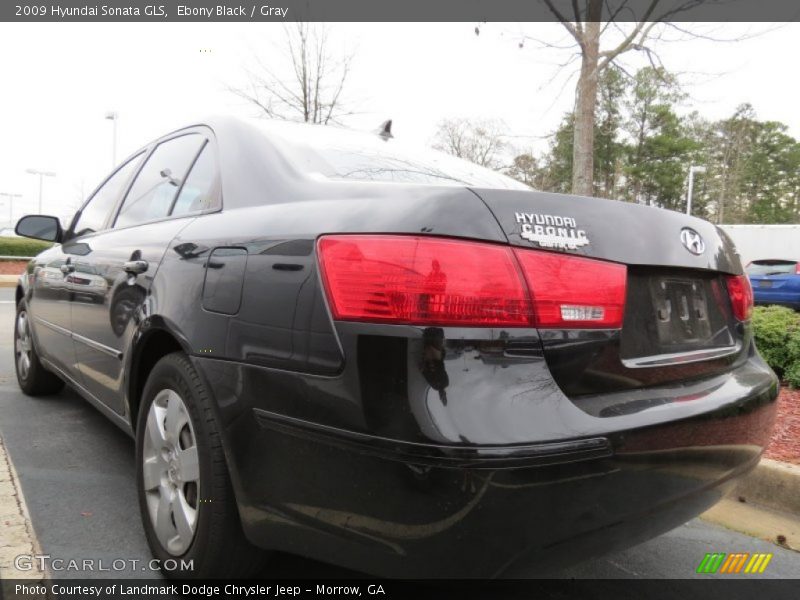 Ebony Black / Gray 2009 Hyundai Sonata GLS