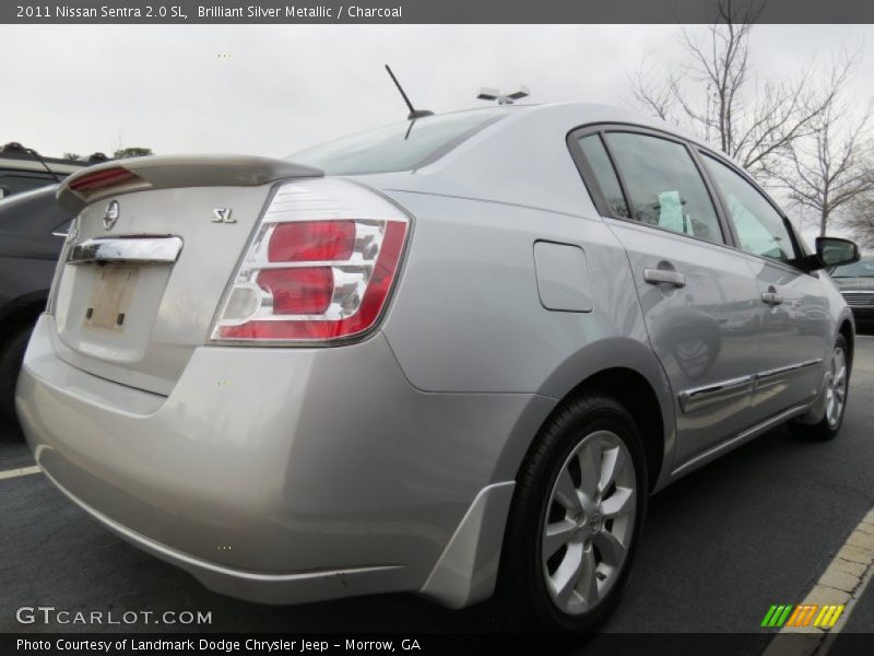 Brilliant Silver Metallic / Charcoal 2011 Nissan Sentra 2.0 SL