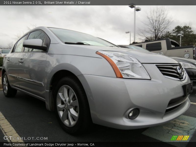 Brilliant Silver Metallic / Charcoal 2011 Nissan Sentra 2.0 SL