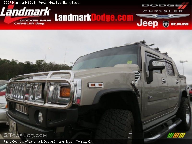 Pewter Metallic / Ebony Black 2007 Hummer H2 SUT